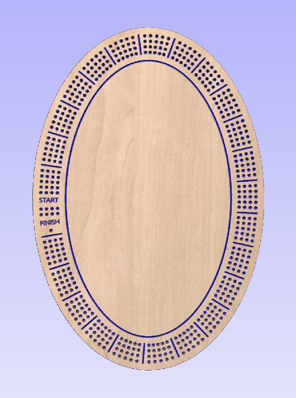 Oval Cribbage Board CNC FILES – Joey's Workshop oval-cribbage-board-cnc-files-joey-s-workshop