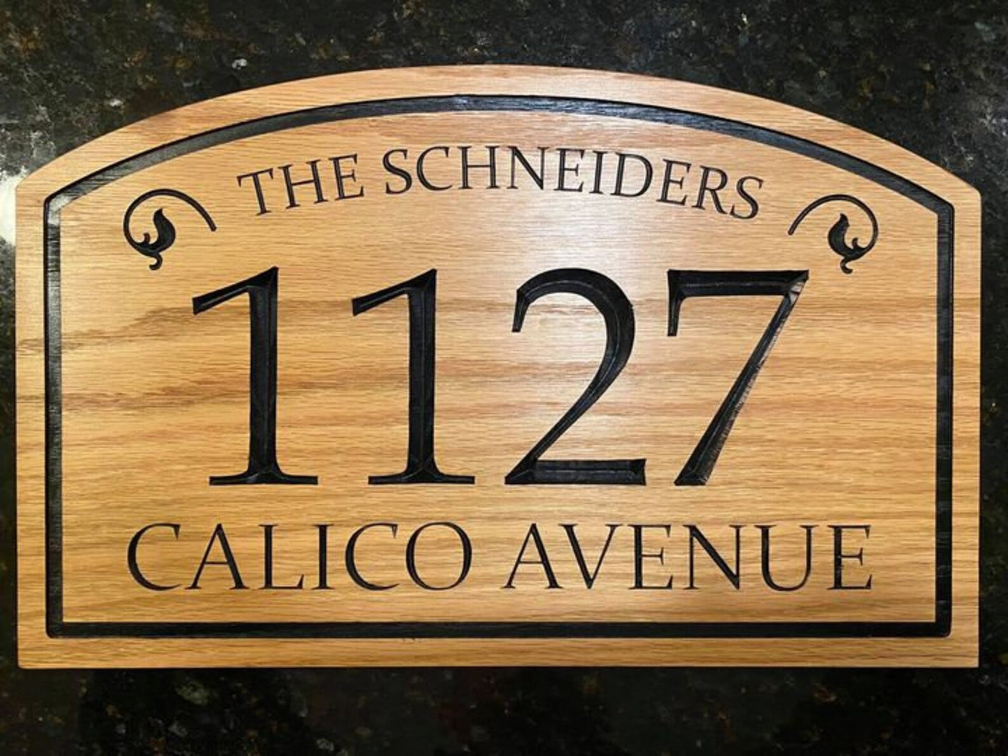 Address and Family Name Sign